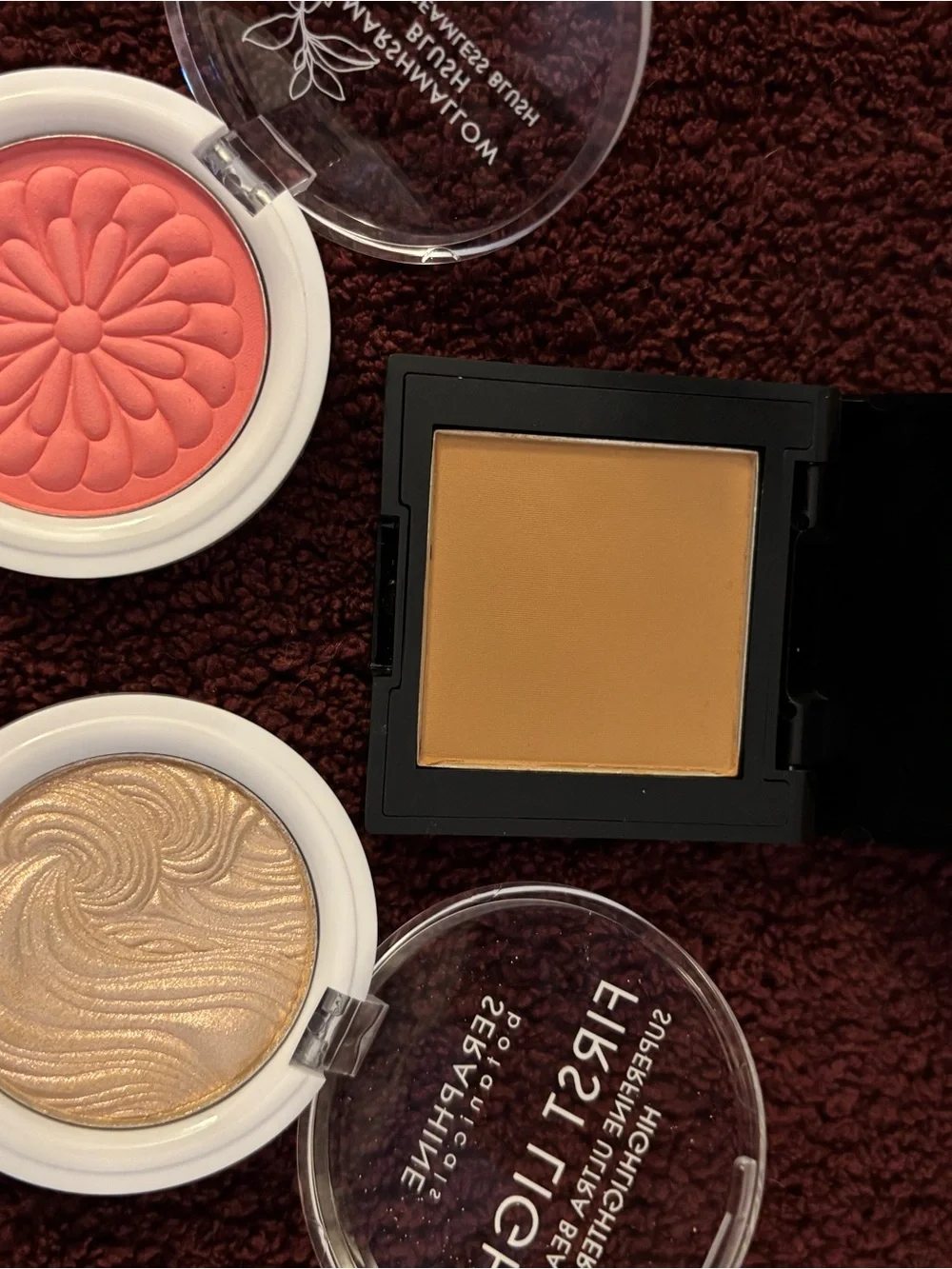 Color Cosmetics set - blush bronzer highlight